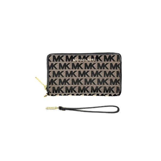 Cartera Camel Logo Michael Kors Con Tira De Pulsera